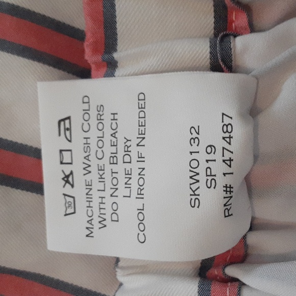 Draper James Ruffled hem Skirt. Red white and blue. Size medium - Picture 8 of 10